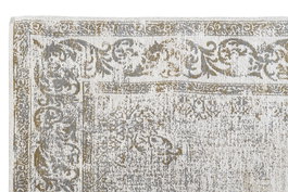 DKD Home Decor Alfombra Medil Arabe Verde Marron Claro Algodon Chenilla Poliester 240 x 60 cm