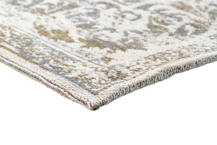 DKD Home Decor Alfombra Medil Arabe Verde Marron Claro Algodon Chenilla Poliester 240 x 60 cm