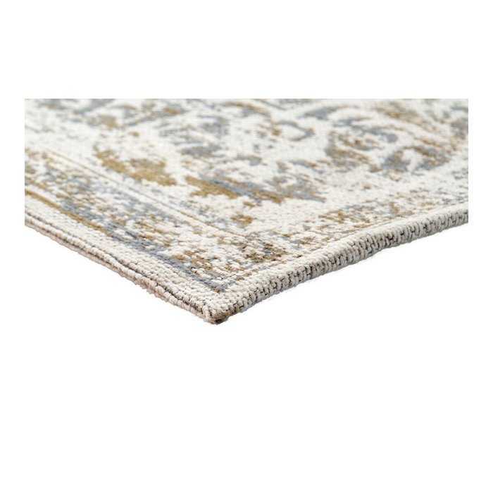 DKD Home Decor Alfombra de Pasillo de Algodón y Chenilla 60x240x1 cm Verde y Marrón Claro