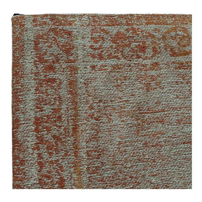 DKD Home Decor Alfombra de Pasillo de Algodón y Chenilla 60x240x1 cm Verde y Marrón Claro