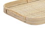DKD Home Decor Set de 2 Bandejas de Ratán Decorativas Marrón 56x36x5,5 cm