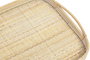 DKD Home Decor Set de 2 Bandejas de Ratán Decorativas Marrón 56x36x5,5 cm