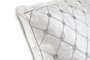 DKD Home Decor Cojín de Terciopelo Poliéster Blanco Gris con Rombos 45 x 45 cm