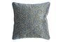 DKD Home Decor Cojín Neoclásico Azul Dorado Terciopelo Poliéster 10 x 45 x 45 cm
