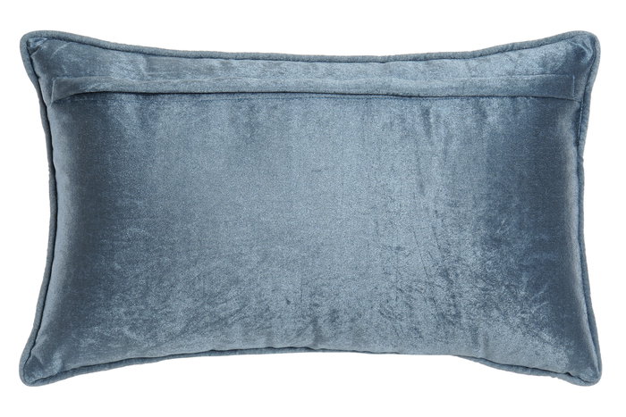 DKD Home Decor Cojín Neoclásico Azul Dorado 10 x 30 x 50 cm