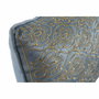 DKD Home Decor Cojín de Terciopelo Azul y Dorado con Acabado Bordado
