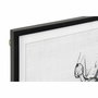 DKD Home Decor Set de 2 Cuadros de Madera y Cristal con Diseño de Boceto de Mujer, 70x90 cm