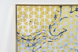 DKD Home Decor Cuadro Moderno Abstracto Dorado Negro 90 x 60 cm (2 Unidades)