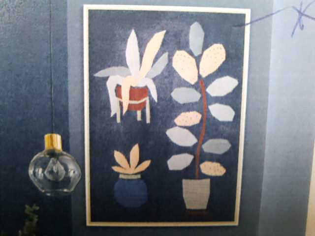 DKD Home Decor Cuadro Moderno Azul Flores Lienzo 123 x 83 x 4.5 cm (2 Unidades)