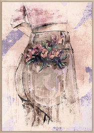 DKD Home Decor Cuadro Rosa 4.5 x 123 x 83 cm (2 Unidades) Estilo Escandinavo