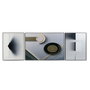 DKD Home Decor Set de 3 Cuadros Abstractos Gris y Negro