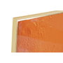 DKD Home Decor Cuadro Abstracto Porcelánico Naranja y Dorado 80x120 cm