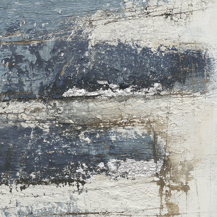 DKD Home Decor Cuadro Moderno Azul Rojo Lienzo Pino Pintado a Mano 2.4 x 120 x 90 cm (2 Unidades)