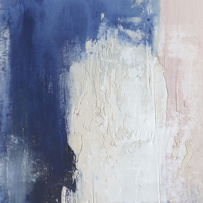 DKD Home Decor Cuadro Moderno Azul Rojo 120 x 90 x 4 cm Lienzo Pino Pintado a Mano (2 Unidades)