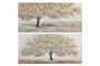 Cuadro DKD Home Decor 150 x 3,5 x 70 cm Árbol Cottage (2 Unidades)