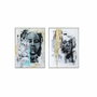 DKD Home Decor Set de 2 Cuadros de Lienzo Africana 60x80 cm
