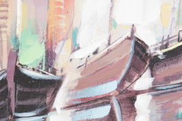 DKD Home Decor Cuadro Lienzo MDF Multicolor 80 x 3 x 80 cm (2 Unidades)