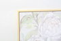 DKD Home Decor Set de 2 Cuadros de Lienzo Flores Enmarcados 80x80 cm