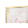 DKD Home Decor Set de 2 Cuadros Lienzo Florero Enmarcado 50x70 cm