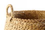 DKD Home Decor Set de 2 Cestas de Junco 44x44x45 cm Marrón y Natural