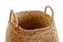 DKD Home Decor Set de 2 Cestas de Junco 44x44x45 cm Marrón y Natural