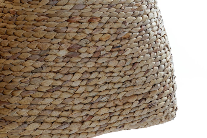 DKD Home Decor Set de 2 Cestas de Junco 44x44x45 cm Marrón y Natural