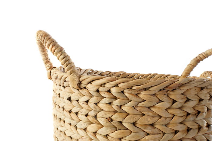 DKD Home Decor Cesta Balines Marron 34 x 42 x 34 cm Set de 2 Unidades Hecho a Mano Junco Reciclable