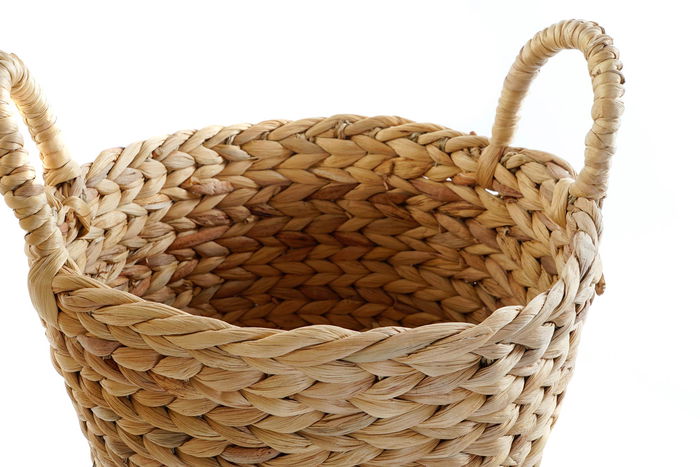 DKD Home Decor Cesta Balines Marron 34 x 42 x 34 cm Set de 2 Unidades Hecho a Mano Junco Reciclable