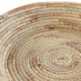 DKD Home Decor Centro de Mesa de Junco 42x42x8 cm Marrón Natural