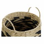 DKD Home Decor Set de 2 Cestas de Fibra 30x30x30 Marrón Claro Natural