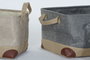DKD Home Decor Set de 3 Cestas Laundry Today en Poliéster