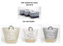 DKD Home Decor Set de 3 Cestas Laundry Today en Poliéster
