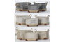 DKD Home Decor Set de 3 Cestas Laundry Today en Poliéster