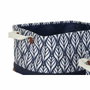 DKD Home Decor Set de 3 Cestas de Poliéster Diseño Hoja