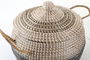 DKD Home Decor Cesta Balines Natural Bicolor Seagrass Set de 2 41 x 41 x 33 cm