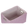 DKD Home Decor Set de 5 Cestas de Polipropileno Rosa