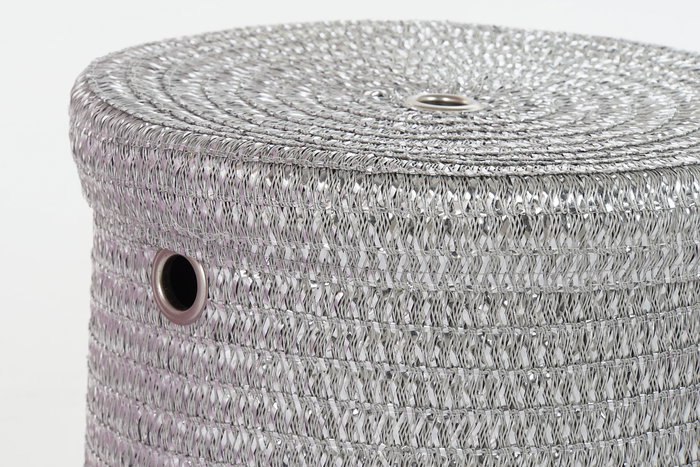 DKD Home Decor Cesta Basicos Set de 5 Rosa Gris 42 x 52.5 x 42 cm