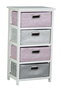 Cajonera Basicos DKD Home Decor Rosa Gris 29 x 74 x 40 cm