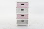 Cajonera Basicos DKD Home Decor Rosa Gris 29 x 74 x 40 cm
