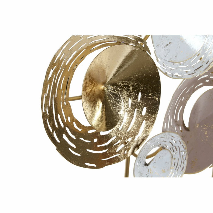 DKD Home Decor Decoración Metal Abstracto 2 Surtido Azul, Dorado y Marrón