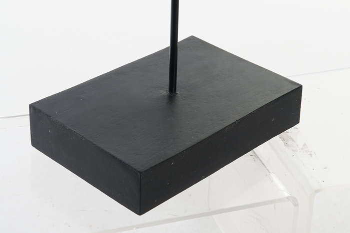 DKD Home Decor Beige Negro 12 x 56 x 40 cm conchas y hierro