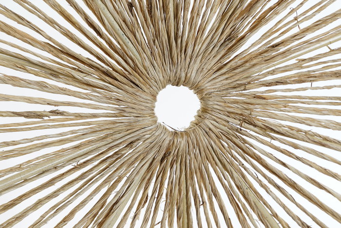DKD Home Decor Decoración de Pared Yute y Metal Natural 60x60 cm