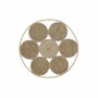 DKD Home Decor Decoración de Pared Ratán Natural 45,5x45,5 cm