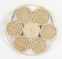 DKD Home Decor Decoración de Pared Ratán Natural 45,5x45,5 cm