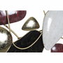 DKD Home Decor Decoración de Pared Metal Abstracto Granate, Dorado, Negro y Blanco 180x87x9,5 cm