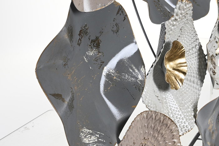 DKD Home Decor Decoracion Pared Blanco Gris 80 x 80 x 7 cm