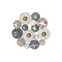 DKD Home Decor Decoracion Pared Blanco Gris 80 x 80 x 7 cm