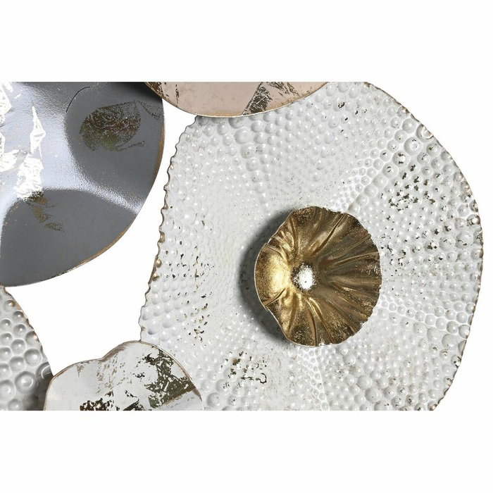 DKD Home Decor Decoracion Pared Blanco Gris 80 x 80 x 7 cm