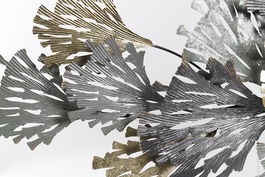 DKD Home Decor Decoración de Pared Estilo Cottage Gris Dorado 10 x 127 x 65 cm