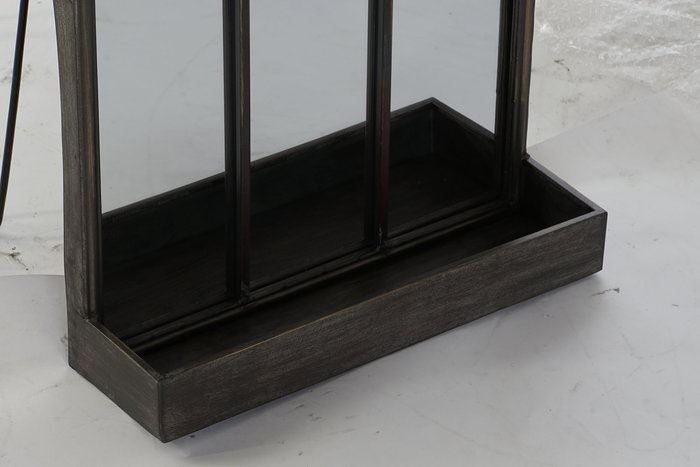 DKD Home Decor Espejo Moderno Negro Metal Espejo 40 x 12 x 80 cm DKD Home Decor Espejo Moderno Negro Metal Espejo 40 x 12 x 80 cm